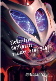 Elektrifying ! Opticparts summer-news 2007 - Opticparts DF GmbH