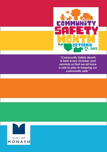 Community Safety Month brochure - City of Monash