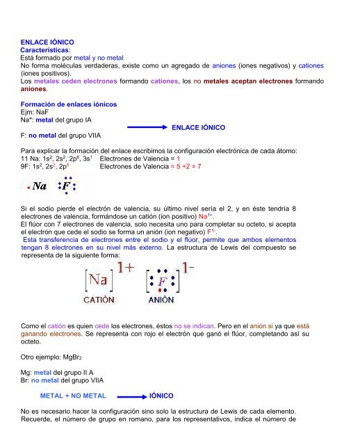 ENLACES QUÍMICOS