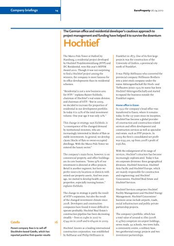 Hochtief - perfekt formuliert