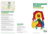 KU Randwick Coogee Preschool - KU Children's Services