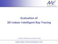 Evaluation of 3D Indoor Intelligent Ray Tracing - AWE ...