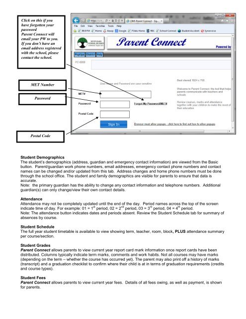 Parent Connect Information 2013.pdf - Seven Oaks School Division