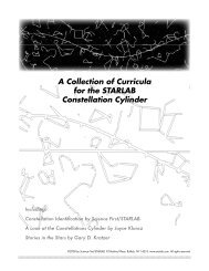 A Collection of Curricula for the STARLAB Constellation Cylinder