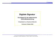 Digitale Signatur - Prof. Dr. Heinz-Michael Winkels