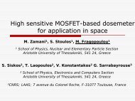 High Sensitive MOSFETâbased neutron dosimeter for ... - Wrmiss.org