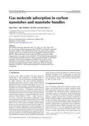 Gas molecule adsorption in carbon nanotubes and nanotube bundles