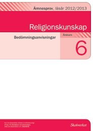 Religionskunskap - Institutionen för didaktik och pedagogisk ...