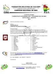 COMISION NACIONAL DE BMX