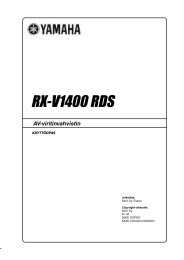 RX-V1400 RDS - Yamaha