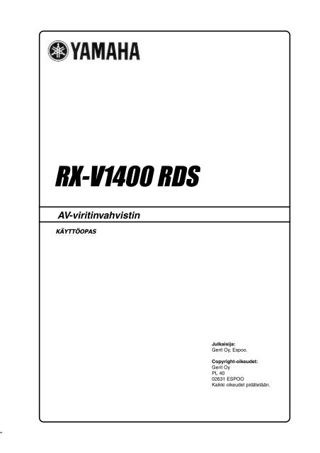 RX-V1400 RDS - Yamaha