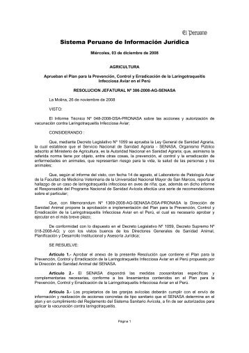Sistema Peruano de InformaciÃ³n JurÃ­dica - SPIJ - Ministerio de Justicia