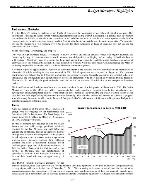 Budget Message / Highlights - Metropolitan Water Reclamation ...