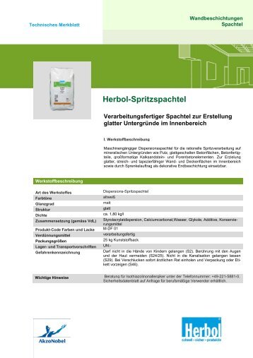 Herbol-Spritzspachtel