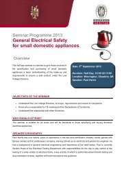 General Electrical Safety for small domestic ... - Bureau Veritas