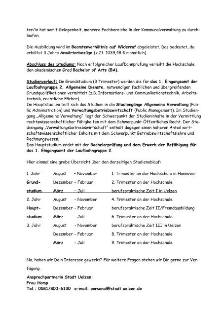 Flyer gehobener Dienst neu - Uelzen