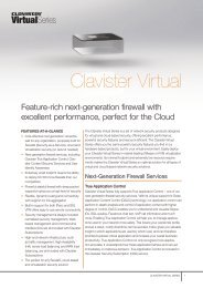 Clavister Virtual Series Data Sheet
