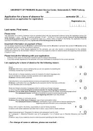 Application form for leave of absence - South Axholme