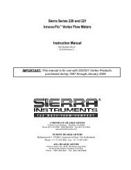 Instruction Manual - Sierra Instruments