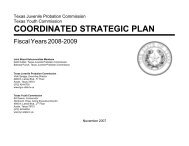 coordinated strategic plan - Texas Juvenile Justice Department