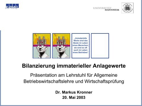 Dr. Markus Kronner (KPMG, 20.05.2003) - wuestemann
