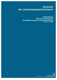 Ortsrecht der Landeshauptstadt Schwerin