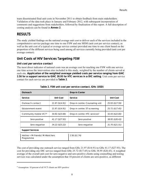 Working Paper No. 6 - Health Policy Project