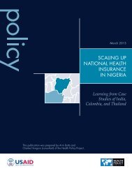 Scaling Up National Health Insurance in Nigeria: Learning from ...
