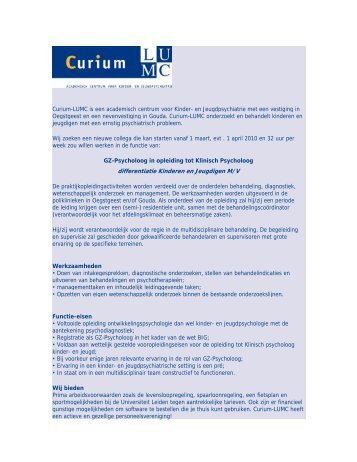 Curium-LUMC is een academisch centrum voor Kinder - RINO Groep