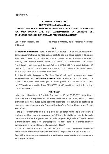 leggi schema convenzione in pdf
