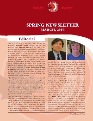 Download Spring Newsletter - International Atherosclerosis Society