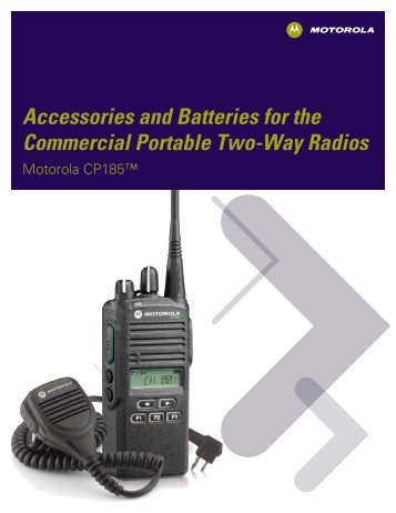 CP185 Radio Accessories - (898 KB PDF) - MyRadioMall