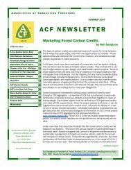 Summer 2007 ACF Newsletter - Association of Consulting Foresters ...