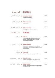 Speisekarte Arabisch/Deutsch (pdf-Datei) - L´Emir