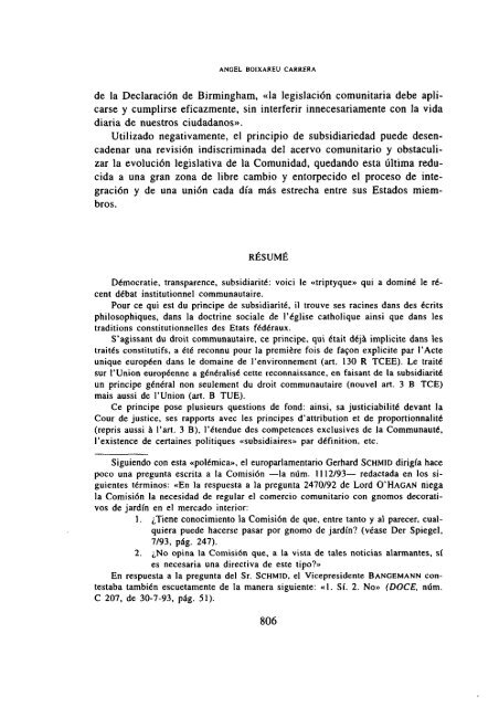 âEl Principio de Subsidiariedadâ. Ed - Instituto de Derecho PÃºblico