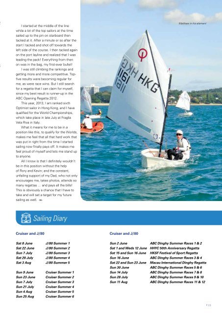 June 2013 Issue - the Aberdeen Boat Club