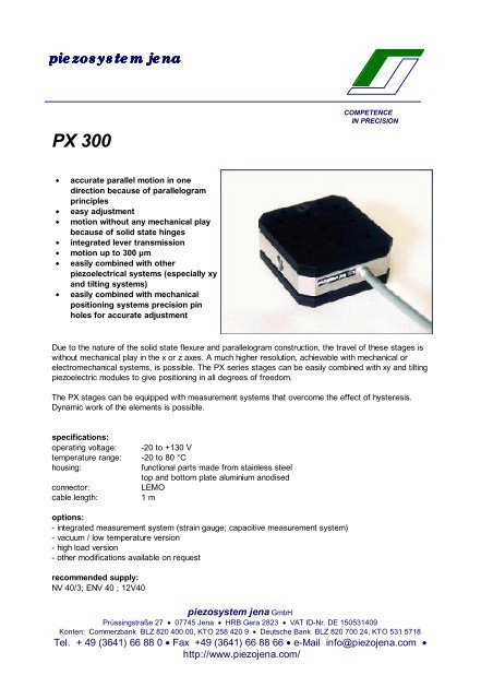Px 300 Trioptics