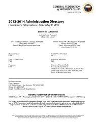 2012-2014 Administration Directory - General Federation of ...