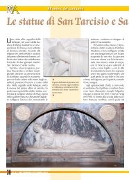 Le statue di S. Tarcisio e S. Cecilia