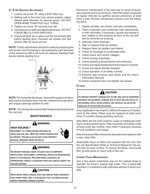 7.5 TON - 12.5 TON PACKAGE GAS SERIES CPG SERIES - Goodman