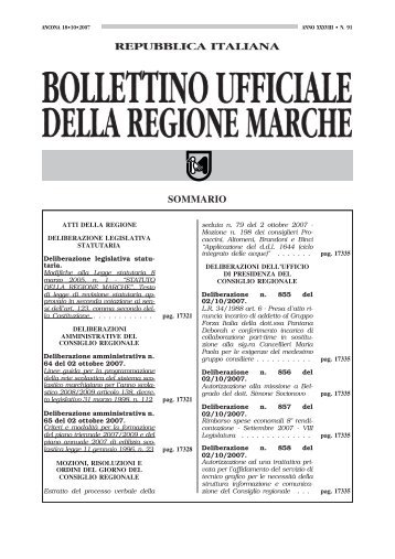 Bollettino Ufficiale della Regione Marche, n. 91 del 18 ... - ISSiRFA