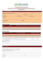 STUDENT APPLICATION FORM PROFESSIONAL RESTAURANT ...