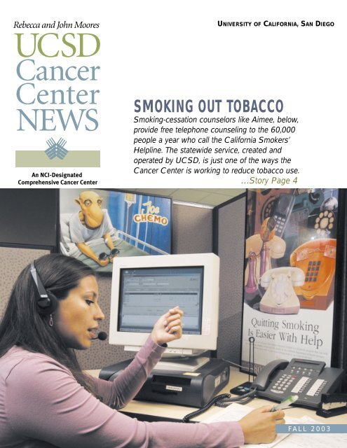 SMOKING OUT TOBACCO - Moores Cancer Center