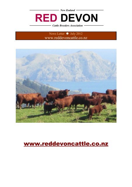 Members List - NZ RED DEVON CATTLE BREEDERS ASSOCIATION