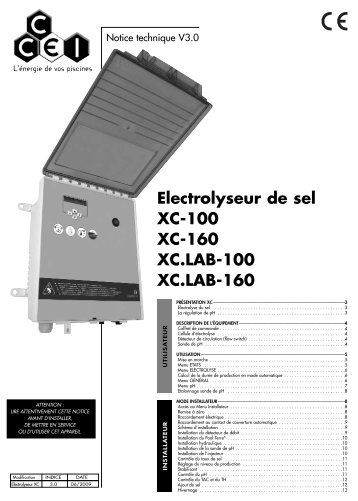 Electrolyseur XC notice V3 FR - VitaPiscine