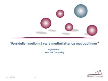 Vigfrid NÃ¦ss, Ness IPR Consulting - Biotekforum