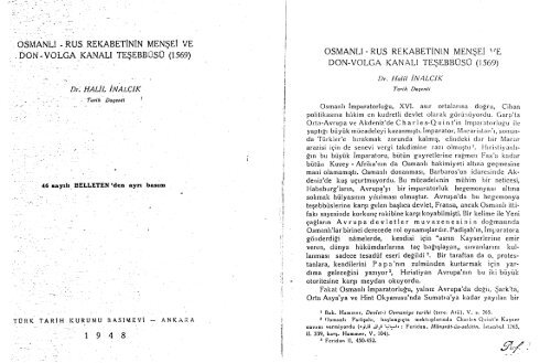 Turkiye Ve Idil Boyu 1569 Astarhan Seferi Ten Idil Kanali Ve Vi Xvii Yuzyil Osmanli Rus Munasebetleri Akdes Nimet Kurat Ikinci El Kitap Kitantik 012170802981