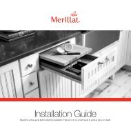 Installation Guide - Merillat