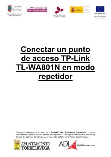 Conectar un punto de acceso TP-Link TL-WA801N en modo repetidor