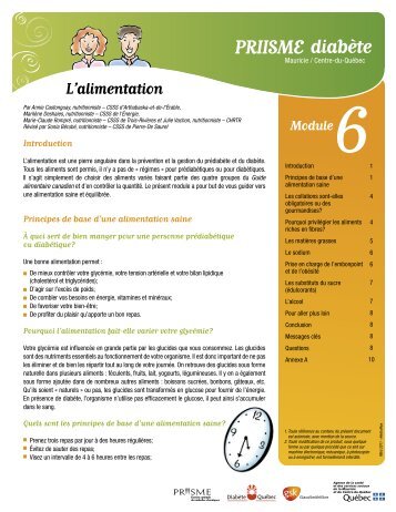 Module 6: L'alimentation